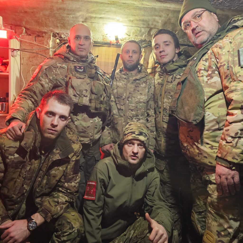 Награждение и поздравление наших бойцов с Днем Защитника отечества.